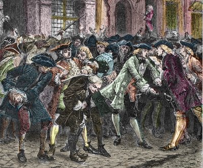 Parigi IV arrondissement - La rue Quincampoix nel 1720 all