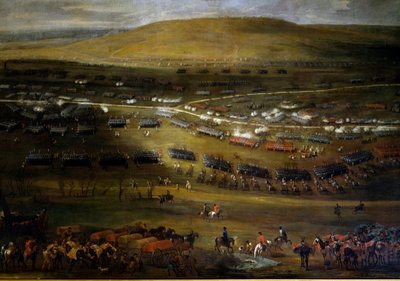 Passaggio della Mosella nel 1705. Dipinto anonimo del 1705. Castello di Vaux-le-Vicomte da Anonymous Anonymous