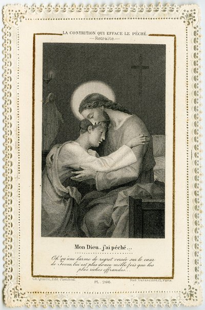Immagine pia: Un peccatore che si affida a Cristo per cancellare i suoi peccati da Anonymous Anonymous