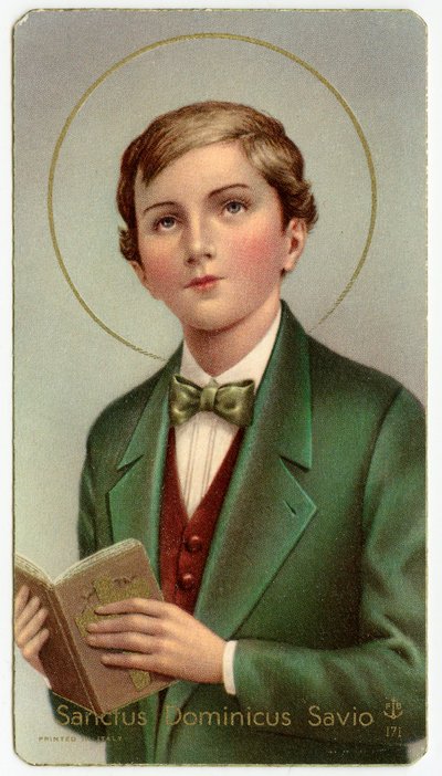 Immagine pia: Domenico Savio, adolescente italiano e studente di San Giovanni Bosco da Anonymous Anonymous
