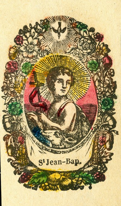Immagine pia: San Giovanni Battista (stampa di Epinal) da Anonymous Anonymous