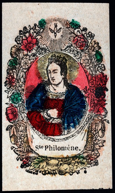 Immagine pia: Santa Filomena. Incisione del XIX secolo Collezione privata da Anonymous Anonymous