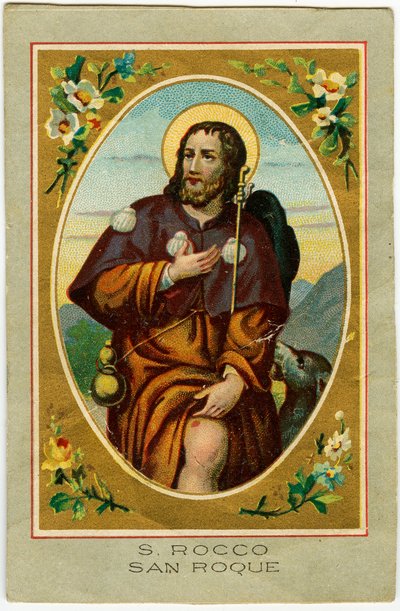 Immagine pia: San Rocco invocato contro la peste da Anonymous Anonymous