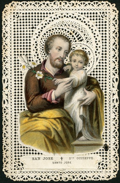 Immagine pia: San Giuseppe e Gesù da Anonymous Anonymous