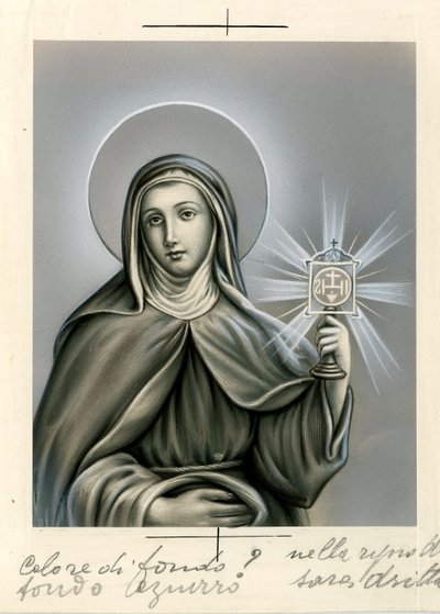 Immagine pia: La Vergine Maria (stampa) da Anonymous Anonymous