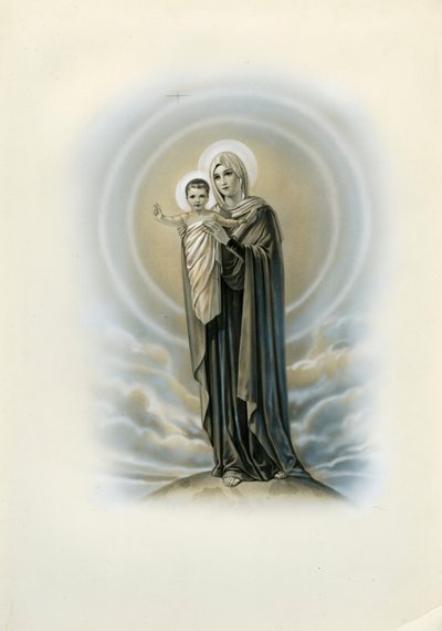 Immagine pia: Vergine e bambino da Anonymous Anonymous