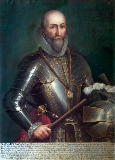 Ritratto di Álvaro de Bazán y Guzmán, primo marchese di Santa Cruz (1526-1588) da Anonymous Anonymous