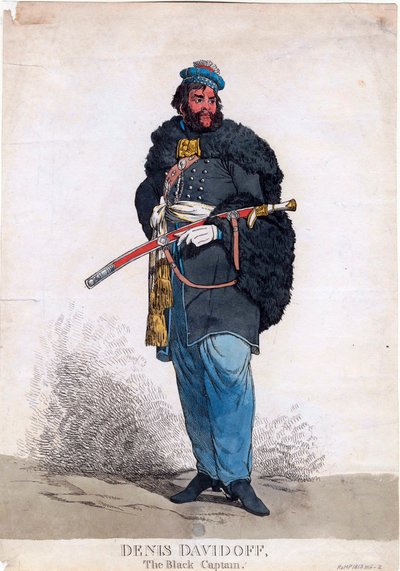 Ritratto di Denis Davydov (Davidoff) (1784-1839) da Anonymous Anonymous