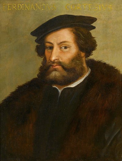 Ritratto di Hernán Cortés da Anonymous Anonymous