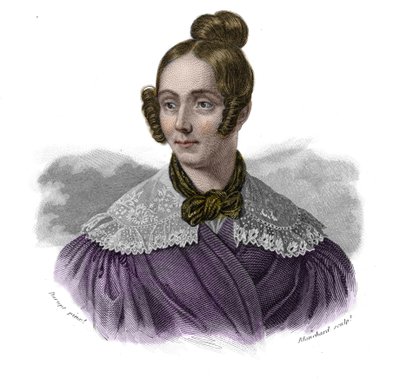 Ritratto di Mademoiselle Didion (Barbe Francoise Madeleine Didion) (1798-1836) in "Portraits et histoire des hommes utile: hommes et femmes de tous pays et di tutte le condizioni, che hanno acquisito diritti al riconoscimento degli uomini" da Anonymous Anonymous