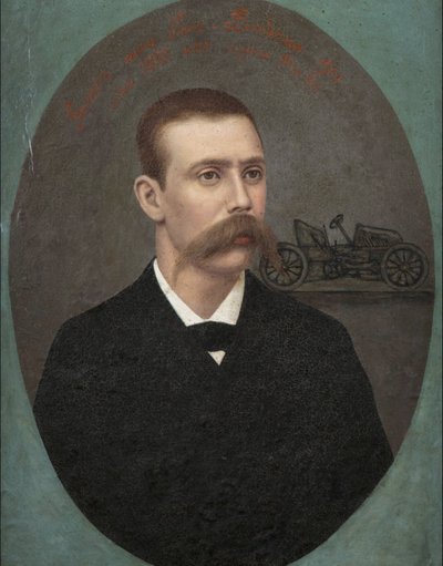 Ritratto del corridore automobilistico francese Henri Fournier da Anonymous Anonymous
