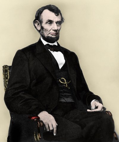 Ritratto di Abraham Lincoln (1809-1865) 16º Presidente degli Stati Uniti d