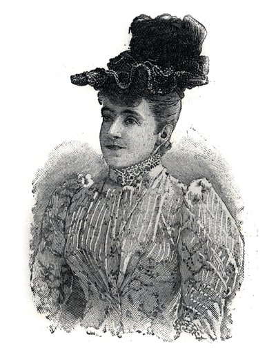 Ritratto di Adelina Patti (1843-1919), cantante italiana. Incisione in "Le Petit Parisien" da Anonymous Anonymous