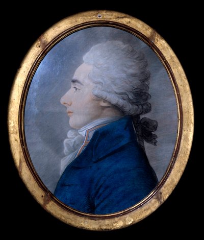 Ritratto di Alexandre Conte di Lameth (1760-1829), generale e politico francese durante la Rivoluzione francese, fratello di Charles e Théodore. Dipinto anonimo del XVIII secolo da Anonymous Anonymous