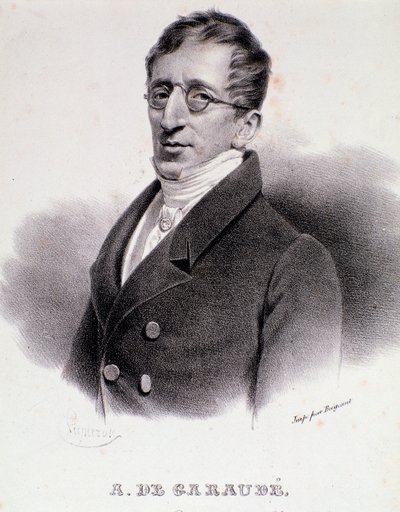 Ritratto di Alexis de Garaude (1779-1852), compositore francese. XIX secolo da Anonymous Anonymous