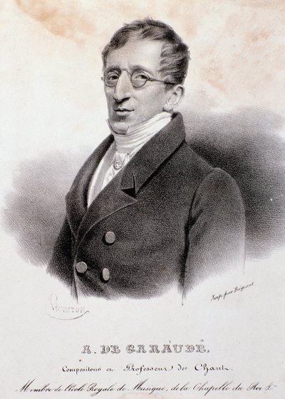 Ritratto di Alexis de Garaude (1779-1852), compositore francese. XIX secolo da Anonymous Anonymous