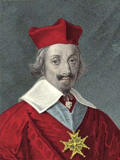 Ritratto di Armand Jean Du Plessis, Cardinale De Richelieu (1585-1642) da Anonymous Anonymous