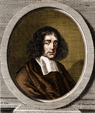 Ritratto di Baruch Spinoza (1632-1677), filosofo olandese, noto anche come Bento de Espinosa o Benedictus de Spinoza o Benoit de Spinoza. da Anonymous Anonymous
