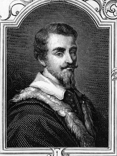 Ritratto di Camillo Procaccini (1551-1629) pittore italiano. Incisione del 1859 in "Le gallerie d