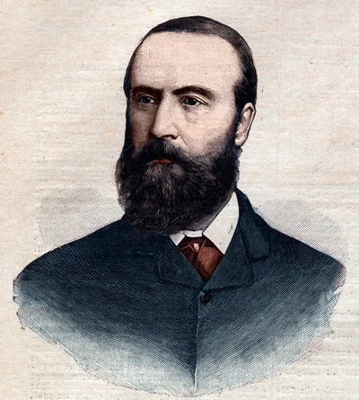 Ritratto di Charles Stewart Parnell (1846-1891), politico irlandese. Incisione in "Le petit Parisien" del 1891. Collezione privata. da Anonymous Anonymous
