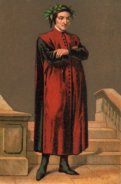 Ritratto di Dante Alighieri (1265-1321), poeta italiano. da Anonymous Anonymous