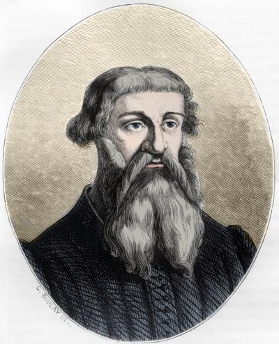 Ritratto di Etienne Dolet, studioso, traduttore e stampatore francese - ritratto di Etienne Dolet (1509 -1546), scrittore, poeta, stampatore, umanista francese - Incisione del 1863 in "Le Livre Rouge - Histoire De L