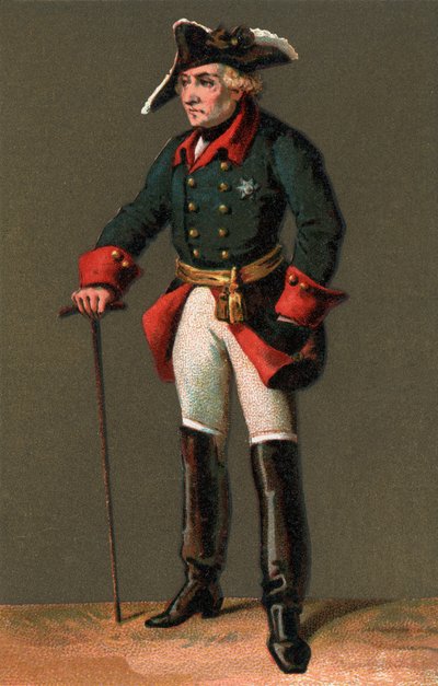 Ritratto di FEDERICO II (1712-1786) Conosciuto come Federico il Grande Re di Prussia da Anonymous Anonymous