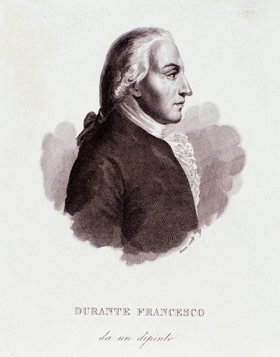 Ritratto di Francesco Durante, compositore italiano. Dopo un dipinto. XIX secolo. Collezione privata milanese da Anonymous Anonymous