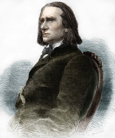 Ritratto di Franz Liszt, pianista e compositore ungherese (1811-1886) da Anonymous Anonymous