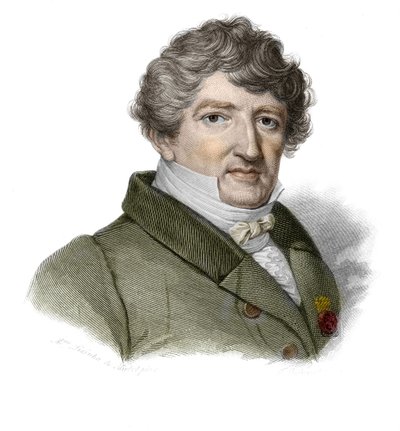 Ritratto di Georges Cuvier (1764-1832), paleontologo francese in "Ritratti e storia degli uomini utili: uomini e donne di tutti i paesi e di tutte le condizioni, che hanno acquisito diritti al riconoscimento degli uomini" pubblicato e propagato dalla Socie da Anonymous Anonymous