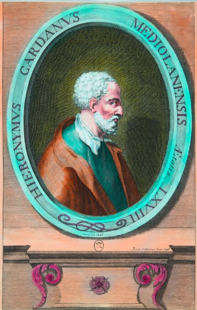 Ritratto di Girolamo Cardano (Hieronymus Cardanus) (1501-1576) matematico, filosofo, astrologo e medico italiano, Collezione privata da Anonymous Anonymous