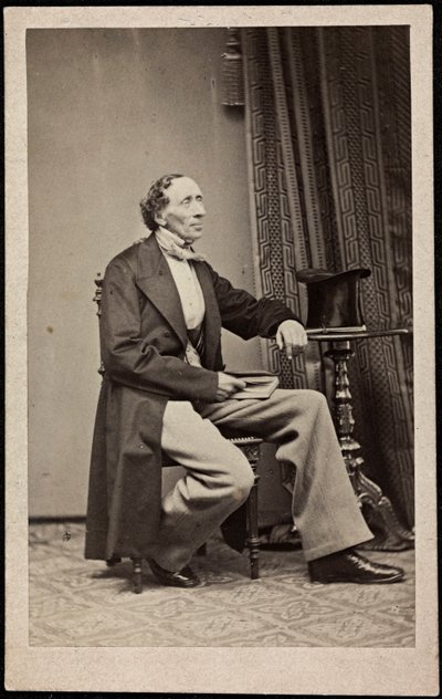 Ritratto di Hans Christian Andersen (1805-1875), Anonimo. Fotografia, ca 1865. Collezione privata da Anonymous Anonymous