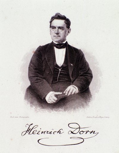Ritratto di Heinrich Dorn (1804-1892), direttore d