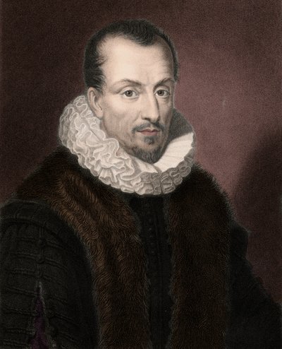 Ritratto di Jacques Auguste (Jacques-Auguste) de Thou (Thuanus) (1553-1617), storico francese, collezionista di libri e presidente del Parlamento di Parigi da Anonymous Anonymous