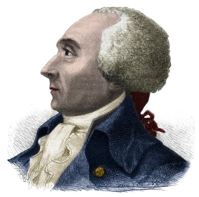 Ritratto di Jacques Rene Hebert (1757-1794) giornalista e politico francese - Incisione in "Histoire des Girondins" di Alphonse de Lamartine (1790-1869) 1865-1866 - Collezione privata da Anonymous Anonymous