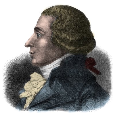 Ritratto di Jean-Baptiste Boyer-Fonfrede (Jean Baptiste Boyer Fonfrede) (1766-1793), politico francese - Deputato alla Convenzione, appartiene ai Girondini - Incisione in "Histoire des Girondins" di Alphonse de Lamartine (1790-1869) 1865-1866 - Collezione  da Anonymous Anonymous