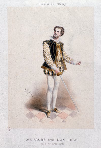 Ritratto di Jean Baptiste Faure come Don Giovanni (1866) da Anonymous Anonymous