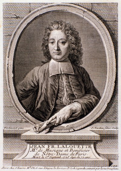 Ritratto di Jean Francois Lalouette (1651-1728), compositore e direttore inglese da Anonymous Anonymous