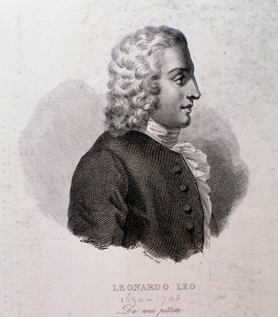 Ritratto di Leo Leonardo (incisione) da Anonymous Anonymous