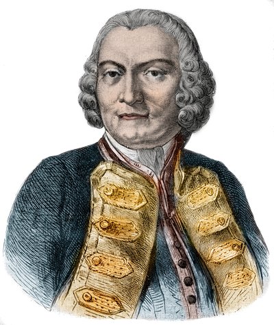 Ritratto di Lord George Anson (1697-1762) ammiraglio britannico e ricco aristocratico noto per la sua circumnavigazione del globo da Anonymous Anonymous