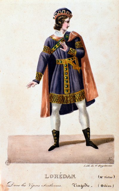 Ritratto di Loredan in I vespri siciliani, opera di Giuseppe Verdi da Anonymous Anonymous