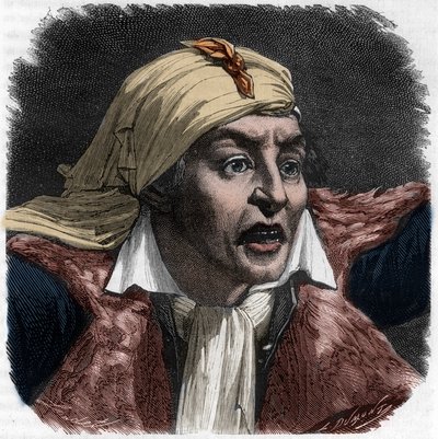 Ritratto di Marat (1743-1793) - Incisione in 