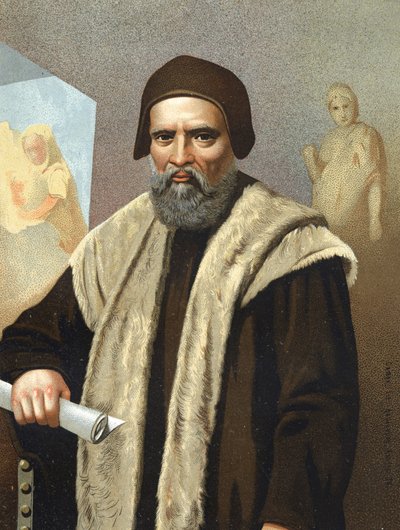 Ritratto di Michelangelo Buonarroti detto Michelangelo da Anonymous Anonymous
