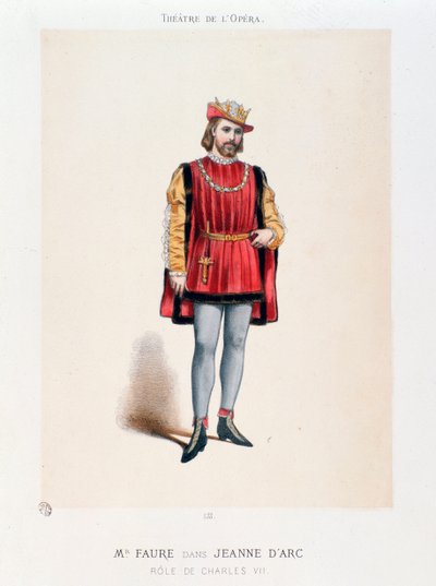 Ritratto del signor Faure che interpreta Re Carlo VII nell