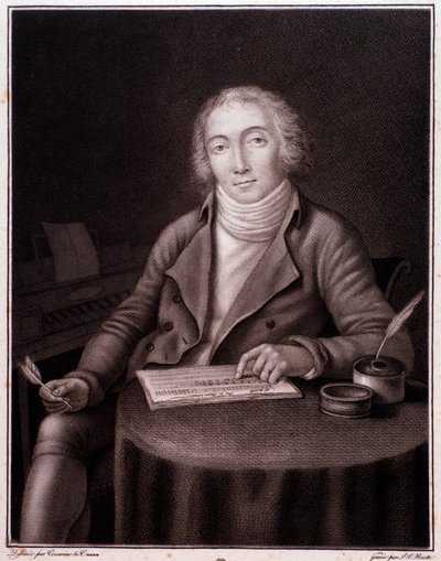 Ritratto di Nicolas Marie Dalayrac (1753-1809), compositore inglese da Anonymous Anonymous