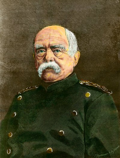Ritratto di Otto Von Bismarck (1815-1898) Cancelliere di Prussia. Incisione del XIX secolo Collezione privata da Anonymous Anonymous