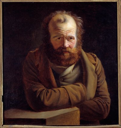 Ritratto di Pierre Joseph Proudhon (1809-1865) economista, filosofo e pubblicista. Dipinto anonimo da Anonymous Anonymous