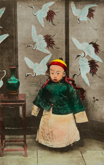 Ritratto di Puyi (Pou yi) circa 1911 (1906-1967) 12° e ultimo imperatore cinese della dinastia Qing da Anonymous Anonymous