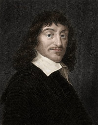 Ritratto di René Descartes (1596-1650), filosofo e scrittore inglese da Anonymous Anonymous