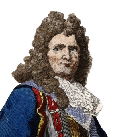 Ritratto di Sebastien le Prestre, Signore di Vauban e poi Marchese di Vauban (1633-1707), Maresciallo di Francia. Illustrazione da "Le Plutarque Français" di Edmond Mennechet da Anonymous Anonymous